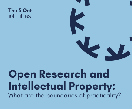 Open Research and Intellectual Property event promotional image